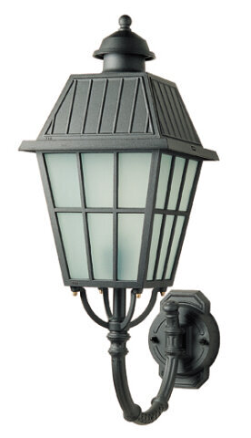 Wandleuchte Messina Nr. 52110 | Außenwandleuchte mit Gitter und Metalldach